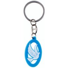 Prívesok na kľúče Holubica gumená modrá KC019A