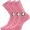 VOXX BAREFOOTIK / Detské ponožky anatomicky tvarované z merino vlny - ružová 35-38