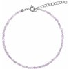 AGAIN Jewelry Korálkový náramok z ametystu AJKNR005