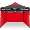TENTino PROMO nožnicový stan 3x3 m STEEL s potlačenou STRECHOU Farba opláštenia: 7A - ČERVENÁ, Počet bočních plachet: konstrukce + střecha TENTino + 3x boční strana