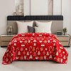 Prehozynapostel Vianočný prehoz na posteľ, červený, s motívom vianočného pečiva MARNLW-14_229 170 x 210 cm
