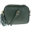NovaKabelka.sk Bala Verde Foresta kožená talianska crossbody kabelka zelená