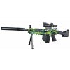 Sunny Blaster M249, pištoľ na vodné gélové pelety s príslušenstvom, zelená M249-green