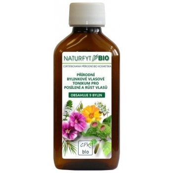 Naturfyt přírodní BIO vlasové tonikum 9 bylin pro růst vlasů 200 ml