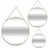 SADA 3 DEKORATÍVNYCH ZRKADIEL ZÁVESNÝCH OKRÚHLYCH