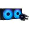 CHIEFTEC vodní chlazení CPU Iceberg 240, 2x120mm ARGB, ARGB vodní blok, LGA1851, AM5, černá