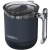 Quokka Wave Smartgrip, Nerezový termo hrnček Black, 260ml, 40273