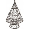 Clayre & Eef Hnedá drôtená dekorácia vianočný stromček - Ø 21*33 cm - Clayre & Eef