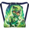 Bagmaster SÁČEK LUMI 25 C školní na přezůvky / tělocvik – dinosaurus Zelená 1,5 l 230381
