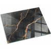 Tvrdené Sklo Podložka s Potlačou Elegantný Mramor s Žilkami 80x60 cm