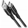Axagon BUCM-AM10AB HQ USB-C USB-A, USB 2.0, 3A, ALU, oplet, 1m, černý