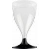 Santex Poháre plastové čierne