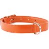 COLLAR Kožený obojok Glamour, 38-49cm/25mm, oranžová