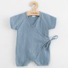 Dojčenský letný mušelínový overal New Baby blue, veľ. 80 (9-12m)