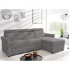 Rohová sedacia súprava Harris, ocelovo šedá látka, pravý roh