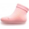 Dojčenské pruhované ponožky New Baby biele Ružová 62 (3-6m)