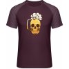 Mymate Predĺžené Tričko MY111 - Pivný pohár v tvare smrtky - Burgundy / Heather Burgundy - S - Pánske