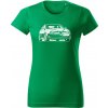 T-ričko Alfa Romeo 156 predfacelift dámske tričko Farba trička: Trávová zelená, Farba potlače: Biela, Veľkosť: XXL