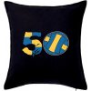 Volejbal okrúhle narodeniny 50 - Vankúš 50x50 - 50x50 - Vrátane výplne ( Čierna )
