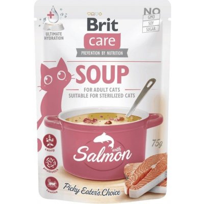Brit Care Cat Soup with Salmon 75 g