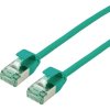 roline recycled material 21.45.3336 RJ45 sieťové káble, prepojovacie káble CAT 6A U/FTP 3.00 m zelená netienený, extrémne tenký, PVC plášť 1 ks; 21.45.3336