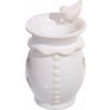 Nefertitis Aróma lampa keramická Biely vtáčik NF59830 - cca 9 x 14 cm