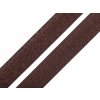 Suchý zips háčik + plyš šírka 20 mm hnedá 25m