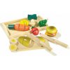 small foot Drevené krájanie potravín raňajky - poškodený obal
