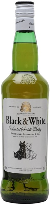 Black & White Scotch Whisky 40% 0,7 l (čistá fľaša)