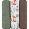 PETITE & MARS Sada plienok bambusová mušelínová 3ks Moussy Forest Fox 68 x 68 cm 415366