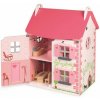 Janod Drevený domček pre bábiky Mademoiselle s príslušenstvom 11 ks nábytku od 3 rokov