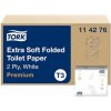 Toaletný papier 2-vrstvový skladaný extra jemný TORK Premium T3, 252 ks