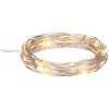 LED svetelná reťaz 20x mini LED, teplá biela, IP20, medený drôt, 2,1 m