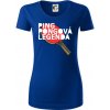 Ping Pongová legenda - Dámske tričko z organickej bavlny Origin (GOTS) - XS ( Kráľovská modrá )
