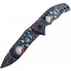 Skladací taktický nôž SKULL 20 cm, Červená