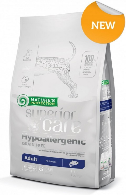 Nature\'s Protection Dog Dry Superior Care Hypoallergenic 1,5 kg