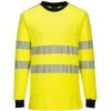 PORTWEST Tričko WX3 FR701 Hi-Vis, odolné proti ohni, dlouhý rukáv, reflexní POR-FR701YBRM M Žlutá/černá