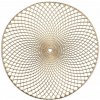 Zeller Podložka Mandala okrúhla plastová zlatá priemer 38 cm