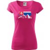 Slovenské hory - Dámske tričko Pure - 2XL ( Purpurová )