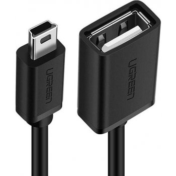 Ugreen 10383 Mini USB (M) to USB 2.0 (F) OTG, 0,1m, šedý