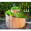 Westmann Luise smrekový špirálový záhon 400 x 55 x 77 cm, prírodný WM102424, NOVINKA