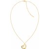 Calvin Klein Slušivý pozlátený náhrdelník so srdiečkom 35000385