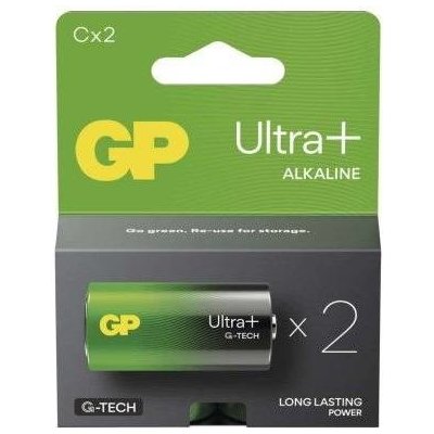 B03312 Alkalická baterie GP Ultra Plus C (LR14) GP (2 ks)