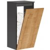 ArtCom Závesná skrinka do kúpeľne s košom MONAKO Grey Oak 811