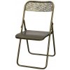 Chic Antique Mosadzná antik kovová skladacia stolička Arles Chair - 52*45*82 cm - Chic Antique