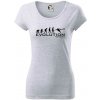 Evolution Football - Dámske tričko Pure - L ( Svetlosivý melír )