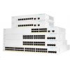 Prepínač Cisco CBS250-8PP-D, 8xGbE RJ45, bez ventilátora, 45 W, PoE