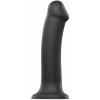 StrapOnMe SemiRealistic Dual Density Bendable Dildo Black