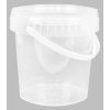 Vedro transparentné s vekom plast 1 liter
