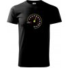 Tachometer cíti sa - 50 rokov - Klasické pánske tričko vyššej gramáže - 3XL ( Čierna )